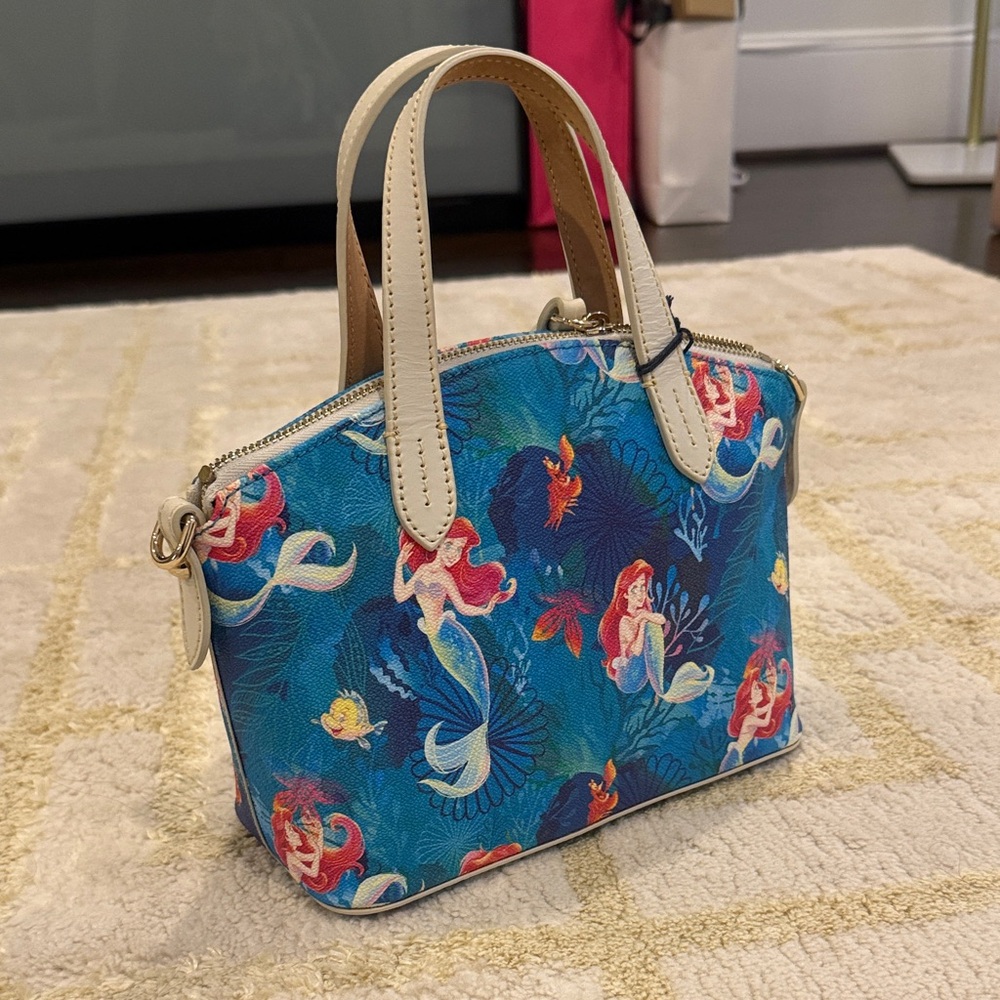 Disney Dooney & Bourke Ariel Blue Mini Bag - Picture 3 of 8